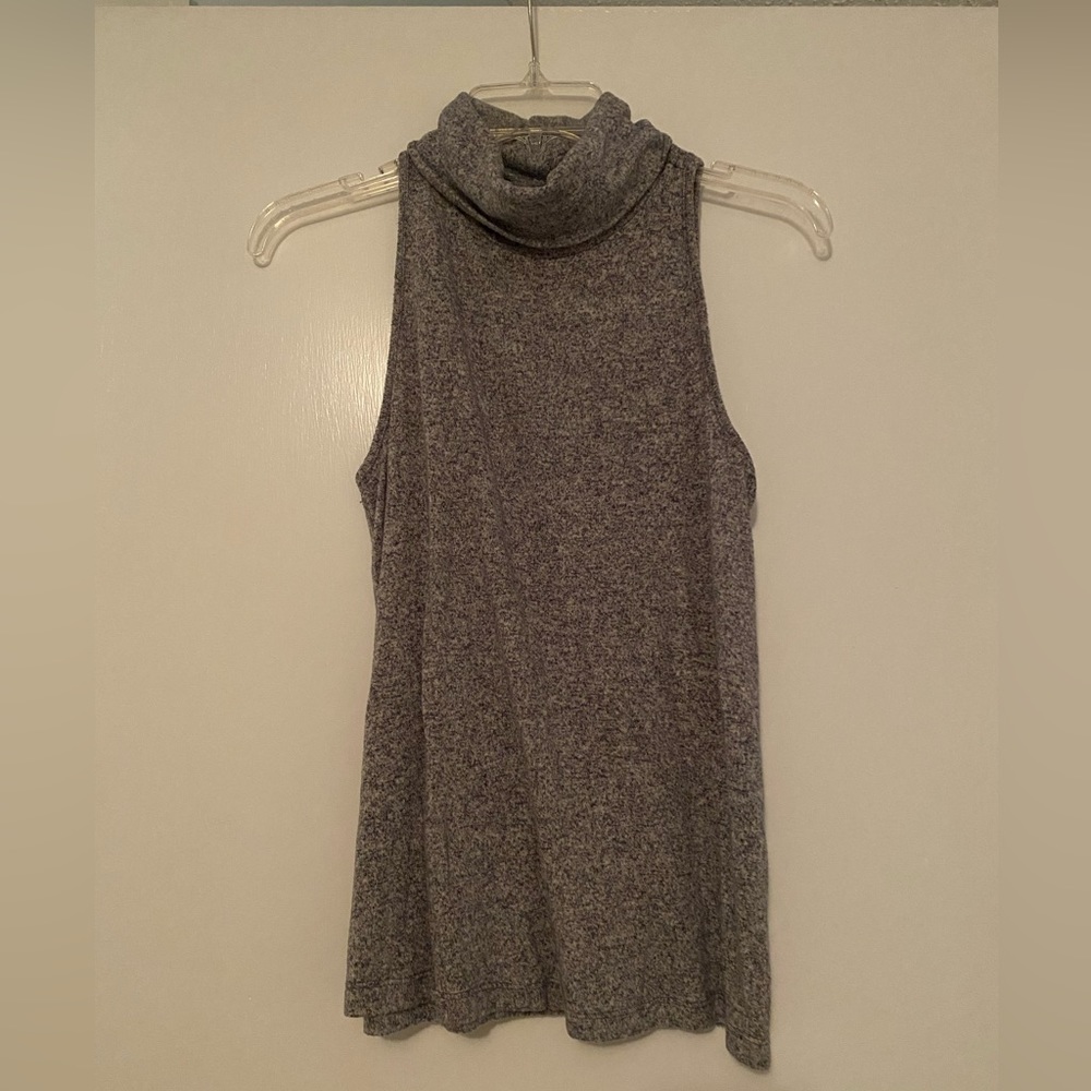 Anthropologie Soft Knit Turtleneck Tank Top
